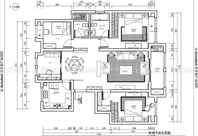 浦東新區(qū)高橋新城129㎡公寓現(xiàn)代風(fēng)格裝修