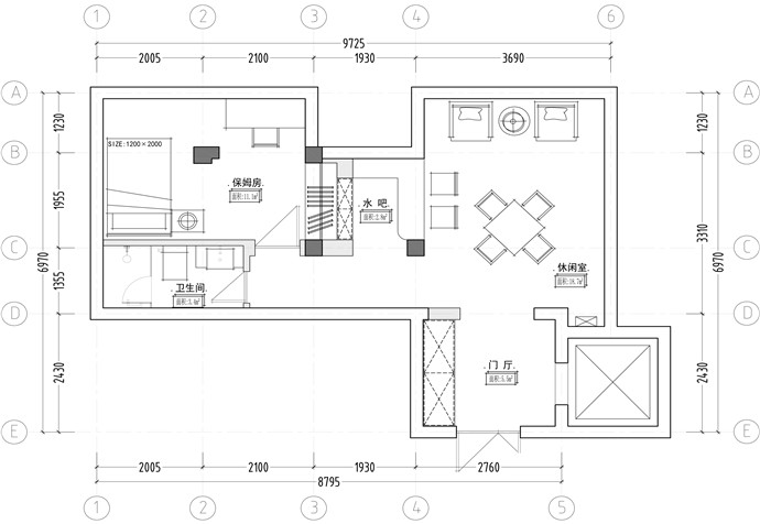 松江區(qū)新南路壹號168㎡別墅工業(yè)風格裝修