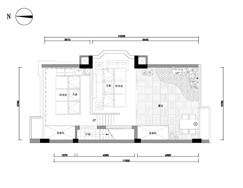 浦東新區(qū)御沁園330㎡別墅-現(xiàn)代簡約裝修效果圖