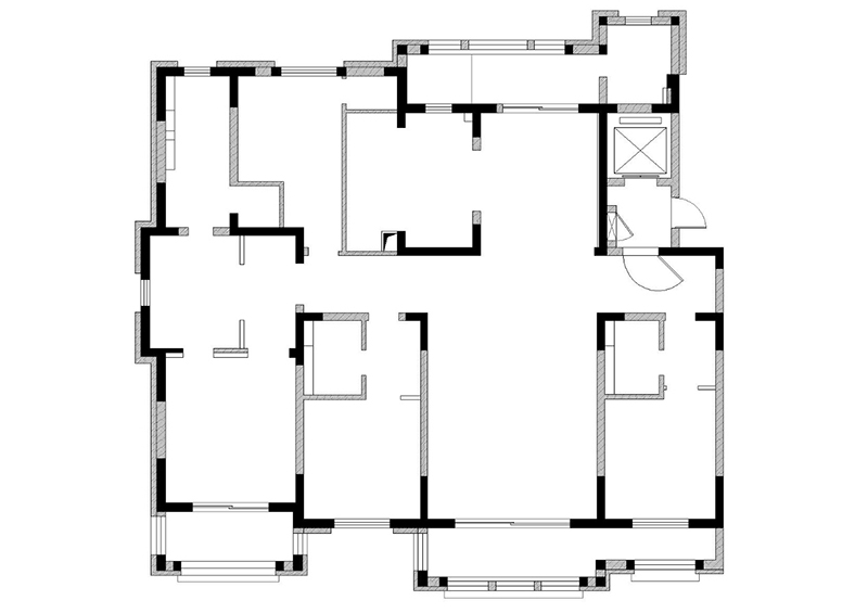 寶山區(qū)鉑玨公館210㎡公寓-歐式裝修效果圖