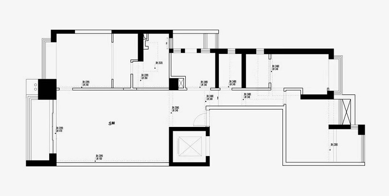 上海市青浦區(qū)御瀾灣180㎡極簡裝修效果圖